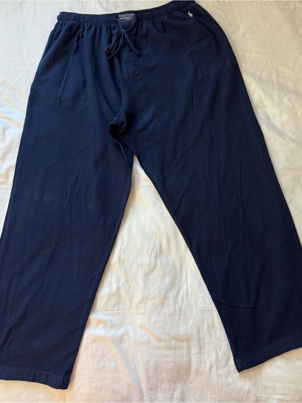 Ralph Lauren Polo Mens Sleepwear Pajama Pants  Size Large  Drawstring Cotton